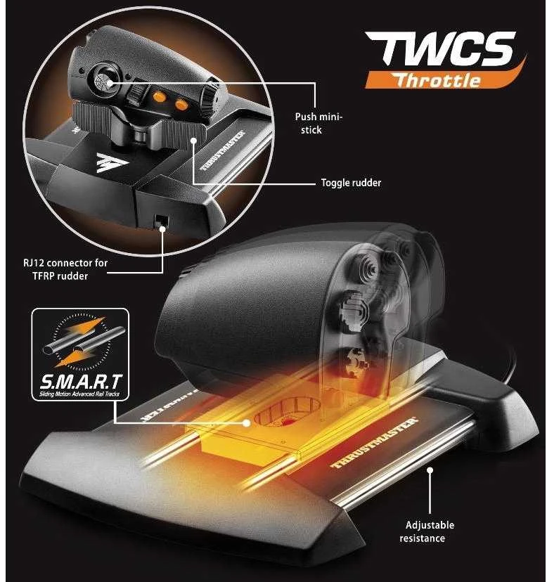 Žaidimų valdiklis Thrustmaster Zest T.16000M PC Flight Pack