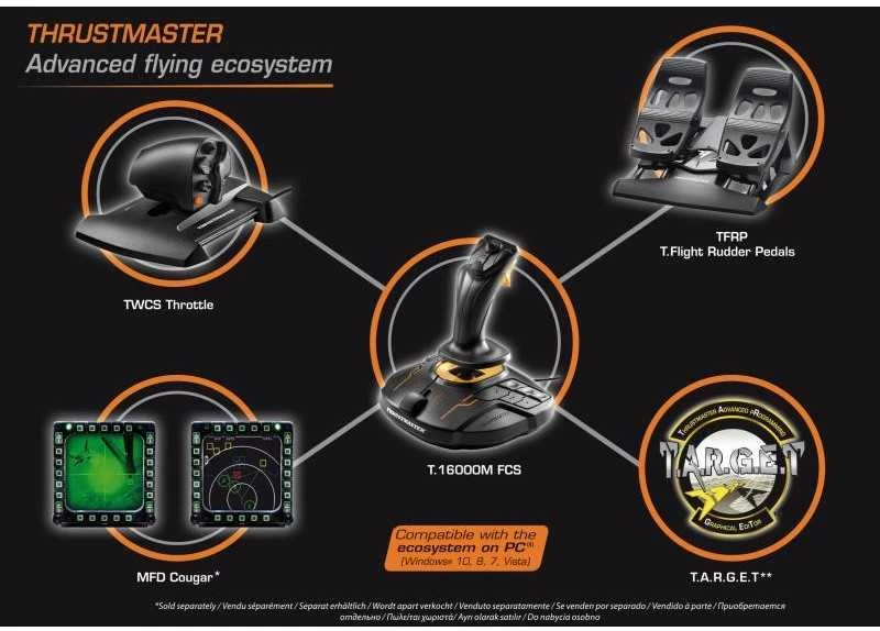 Žaidimų valdiklis Thrustmaster Zest T.16000M PC Flight Pack