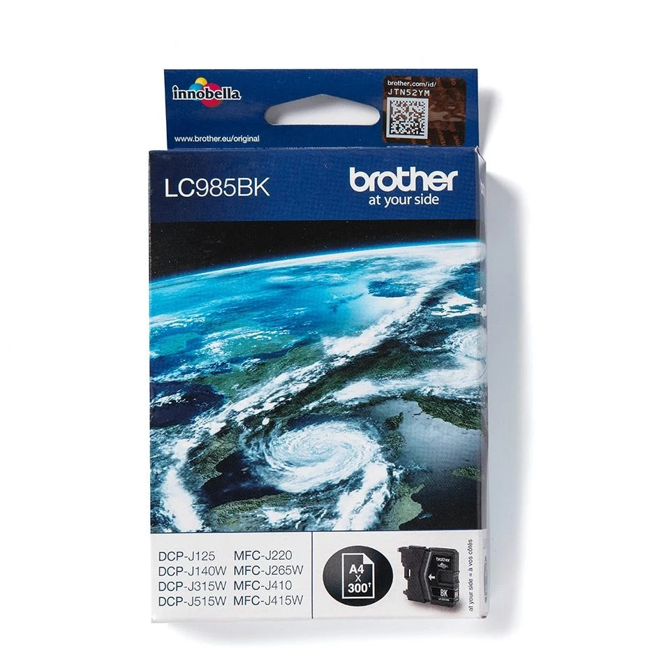 Brother LC985BK rašalo kasetė, Juodas