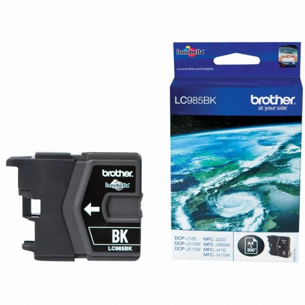 Brother LC985BK rašalo kasetė, Juodas