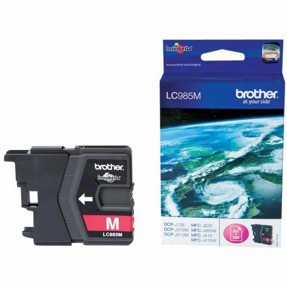 Rašalo kasetė Brother LC985M, purpurinė