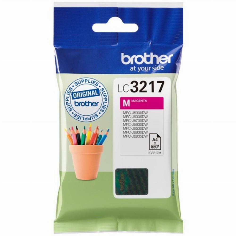 BROTHER LC3217M rausvo rašalo kasetė, 550 psl.