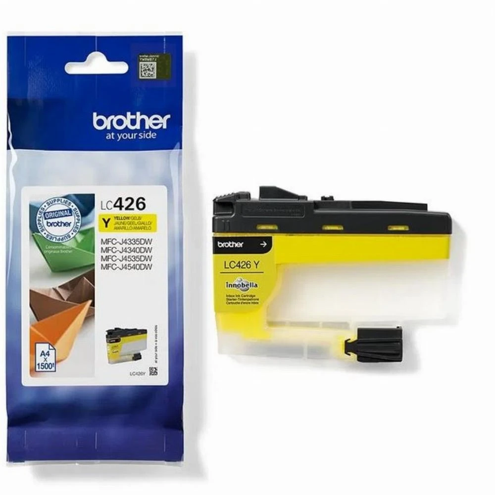 BROTHER LC426Y Geltonas RAŠALŲ KASETĖ, IŠĖLIS = 1500 PUSL.