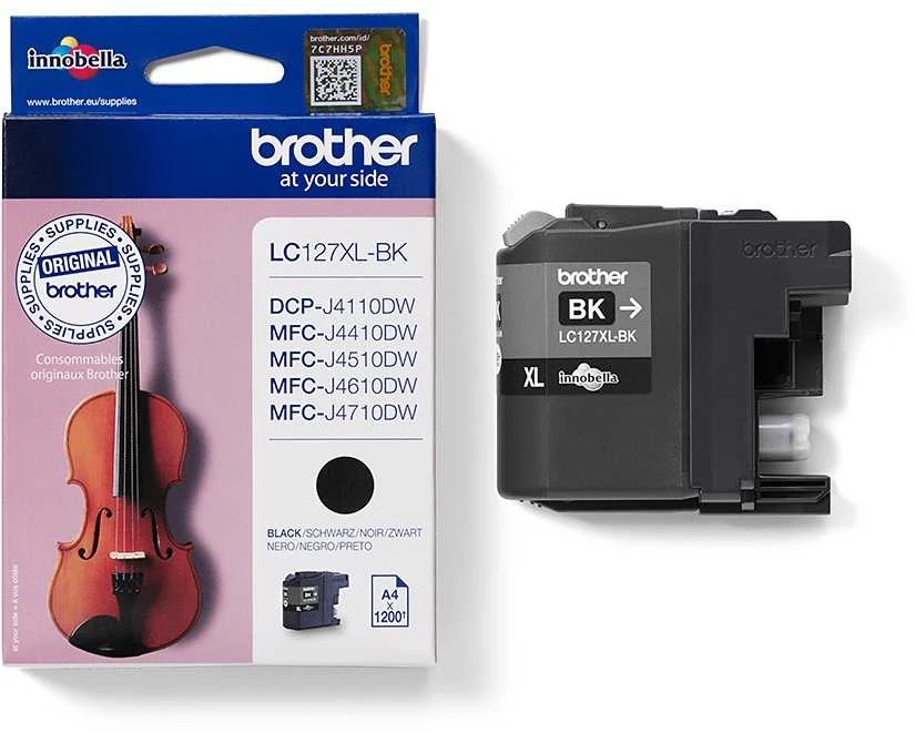 Brother Brolis LC127XLBK | Rašalo kasetė | Juodas