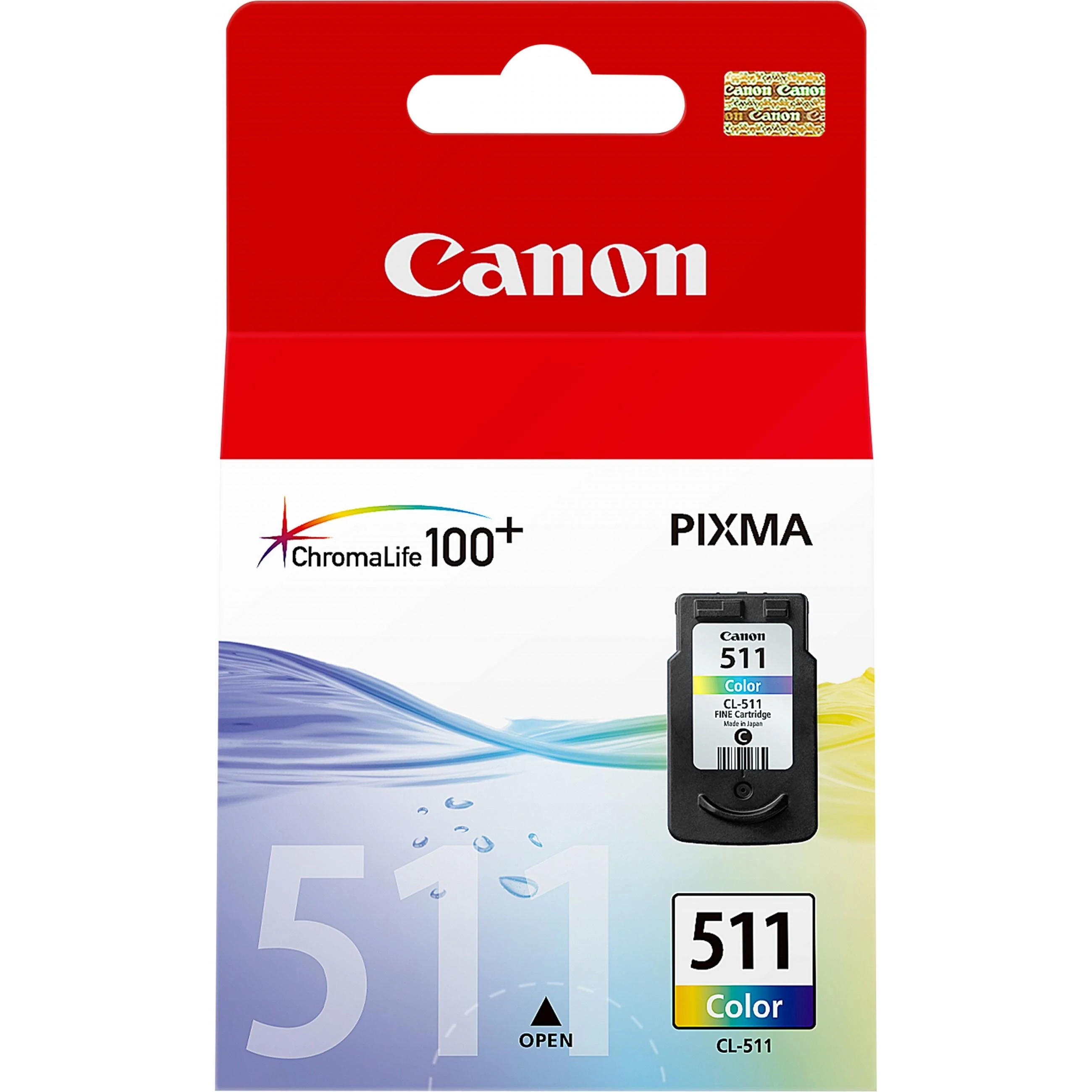 Trispalvis Canon CL-511 | Rašalo kasetė | Žydra, purpurinė, geltona