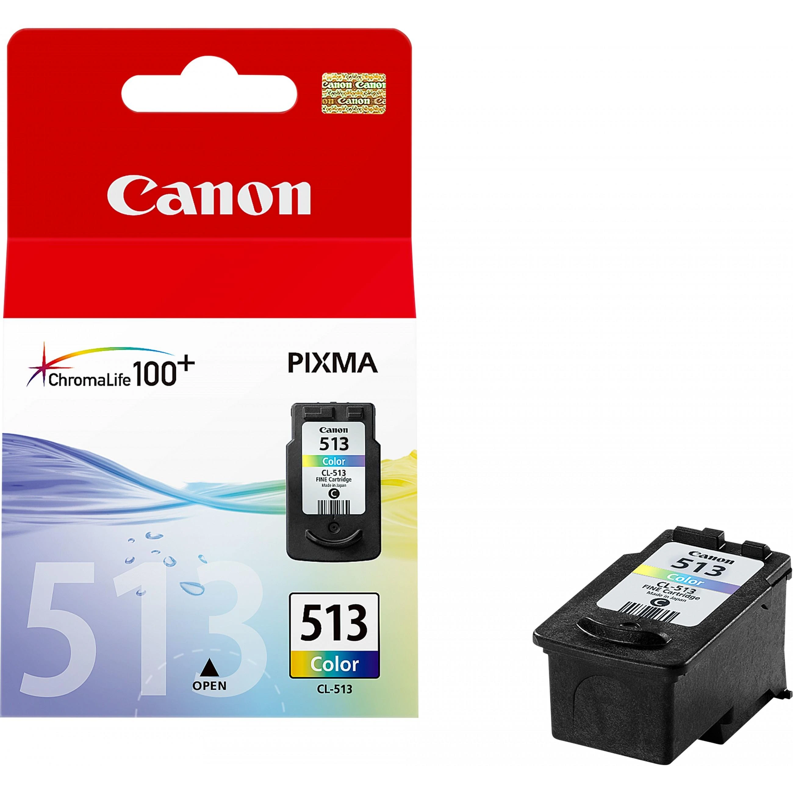 Trispalvis Canon CL-513 | Rašalo kasetė | Žydra, purpurinė, geltona