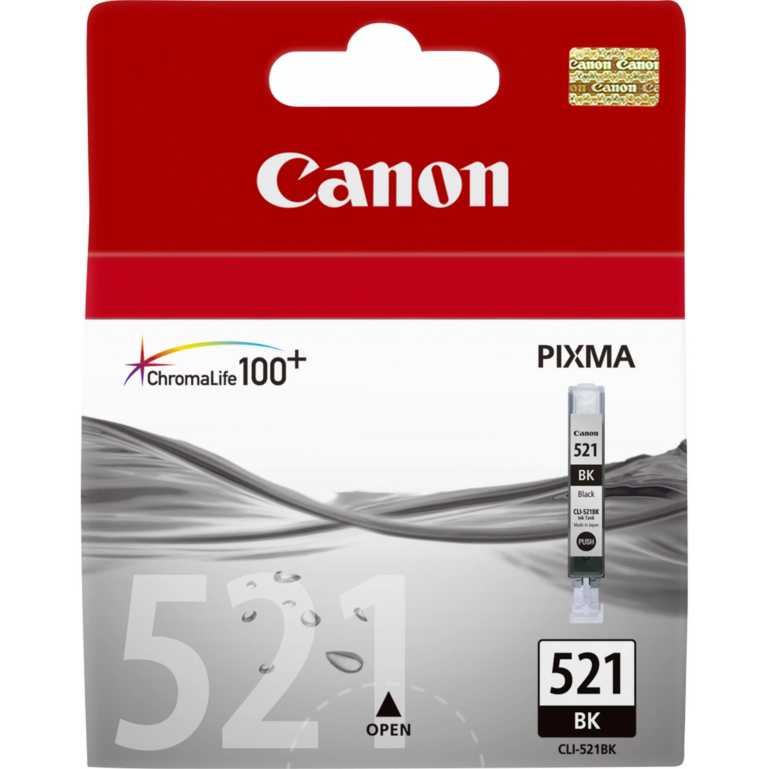 CANON CLI-521bk Ink juodas 9ml iP3600 iP4600 MP540 MP620 MP630 MP980
