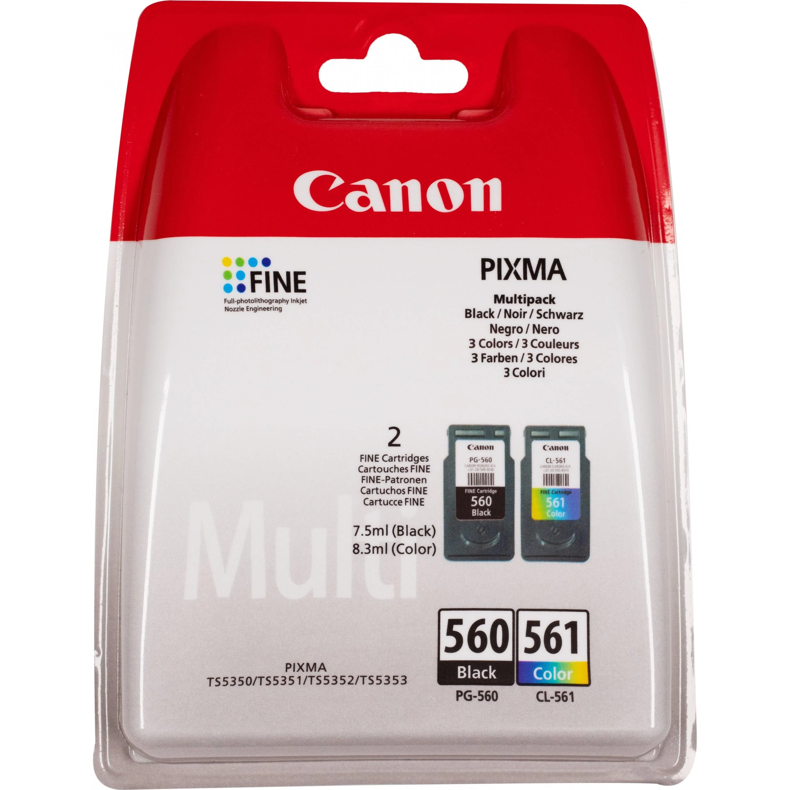 Canon 3713C006 rašalo kasetė Originalus Juoda, Žydras, Rausvai raudona, Geltona 2 vnt