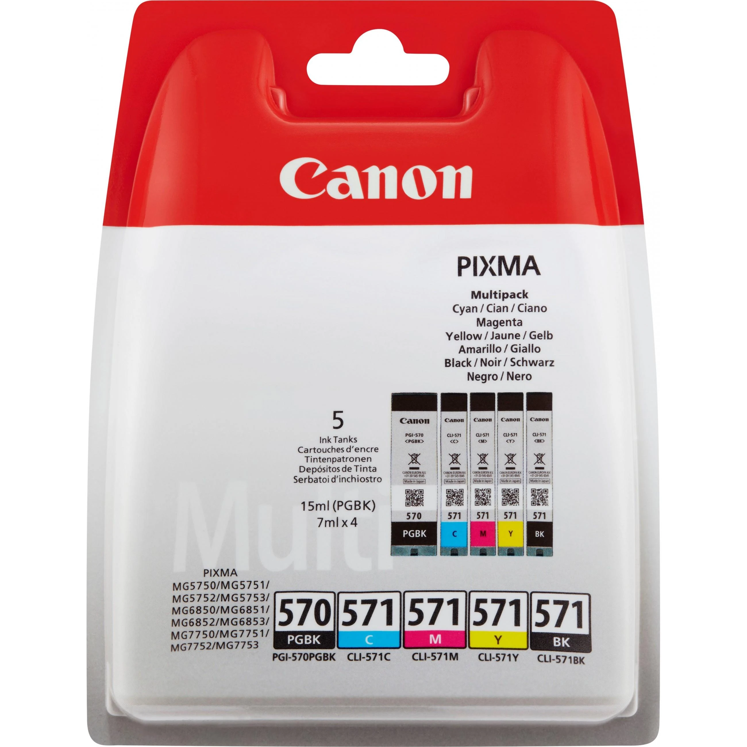 CANON 1LB PGI-570/CLI-571 PGBK/C/M/Y/BK MULTI BL būti SEC