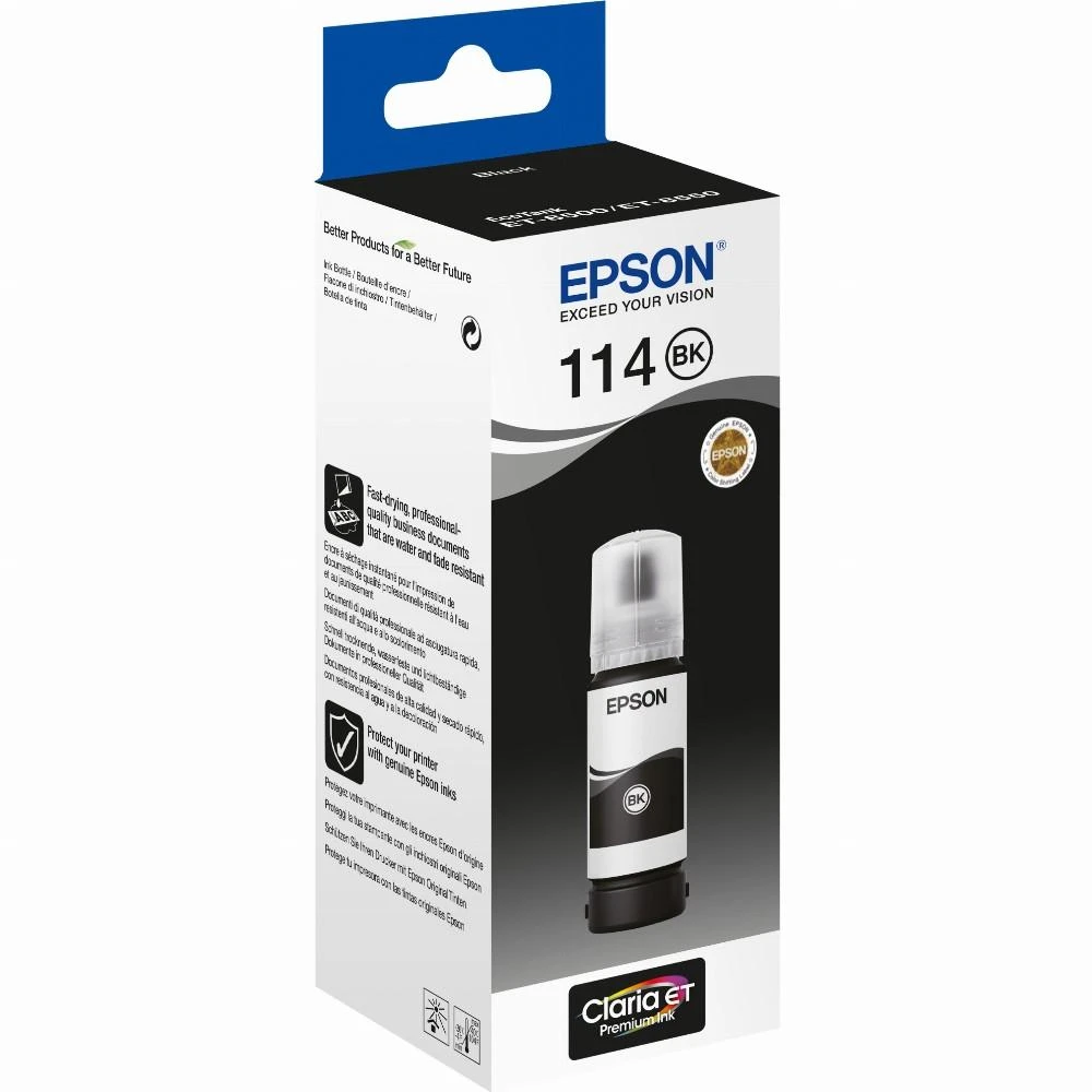 EPSON 114 EcoTank pigmentinis Juodas rašalo buteliukas
