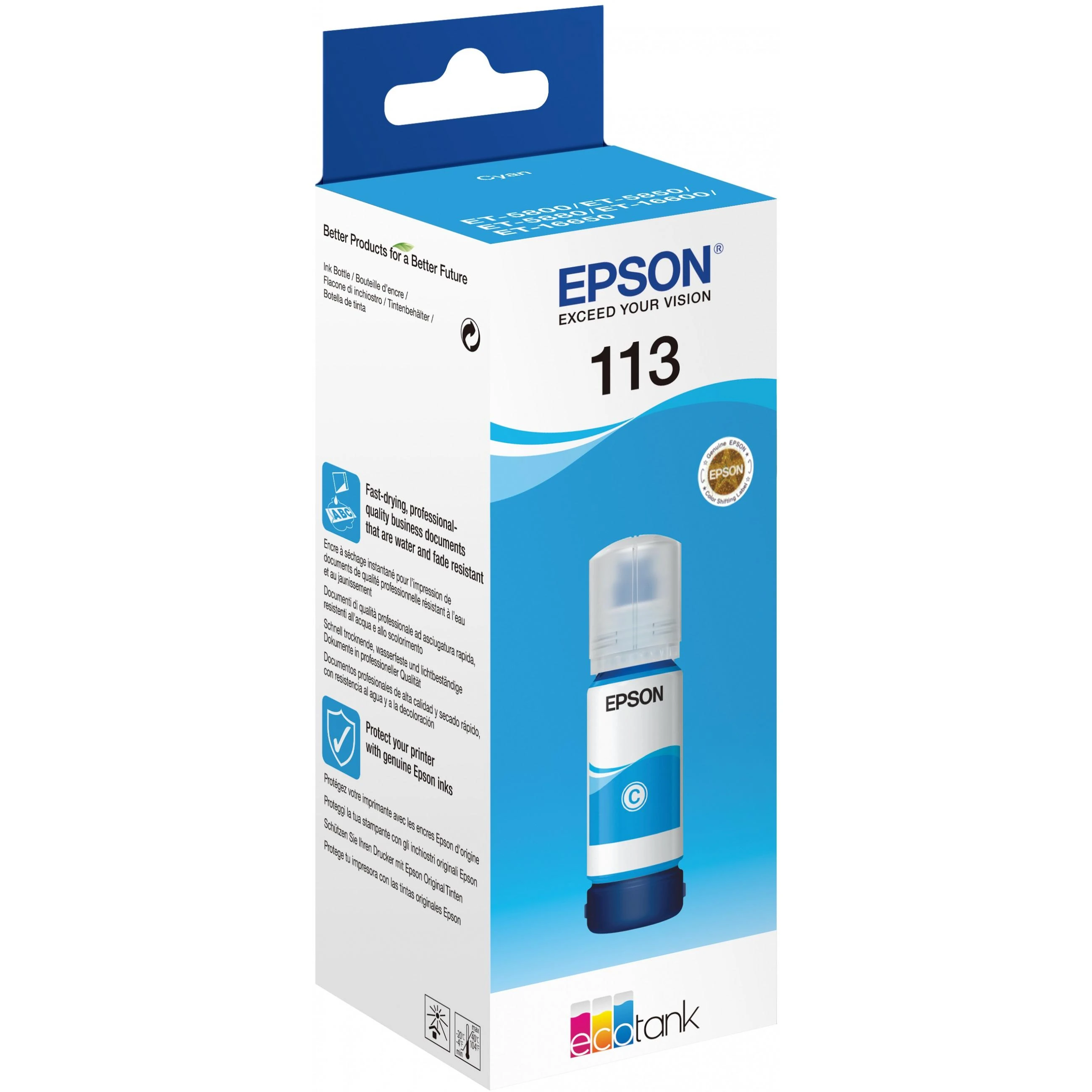 Epson 113 (C13T06B240), mėlyna kasetė