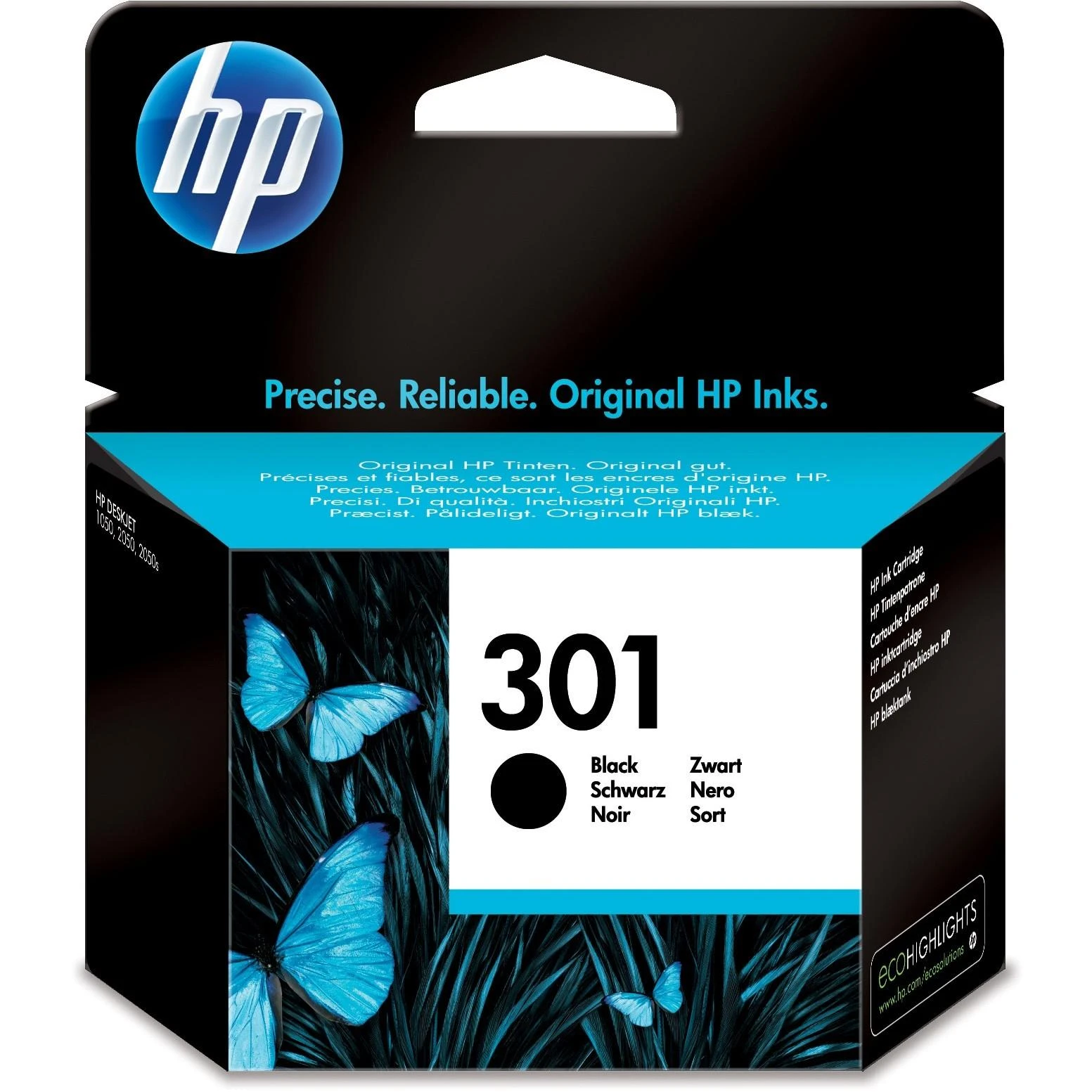 Hewlett Packard (HP) Rašalo kasetė HP Nr.301 CH561E, Juoda