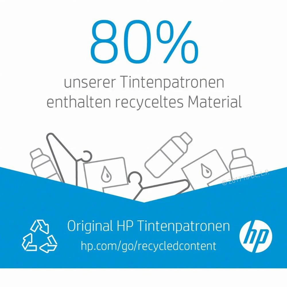 Hewlett Packard (HP) HP 302XL High Yield Juodas rašalo kasetė, 480 puslapių, skirta HP Officejet 3830,3834,4650, Deskjet 2130,3630,1010, Envy 4520