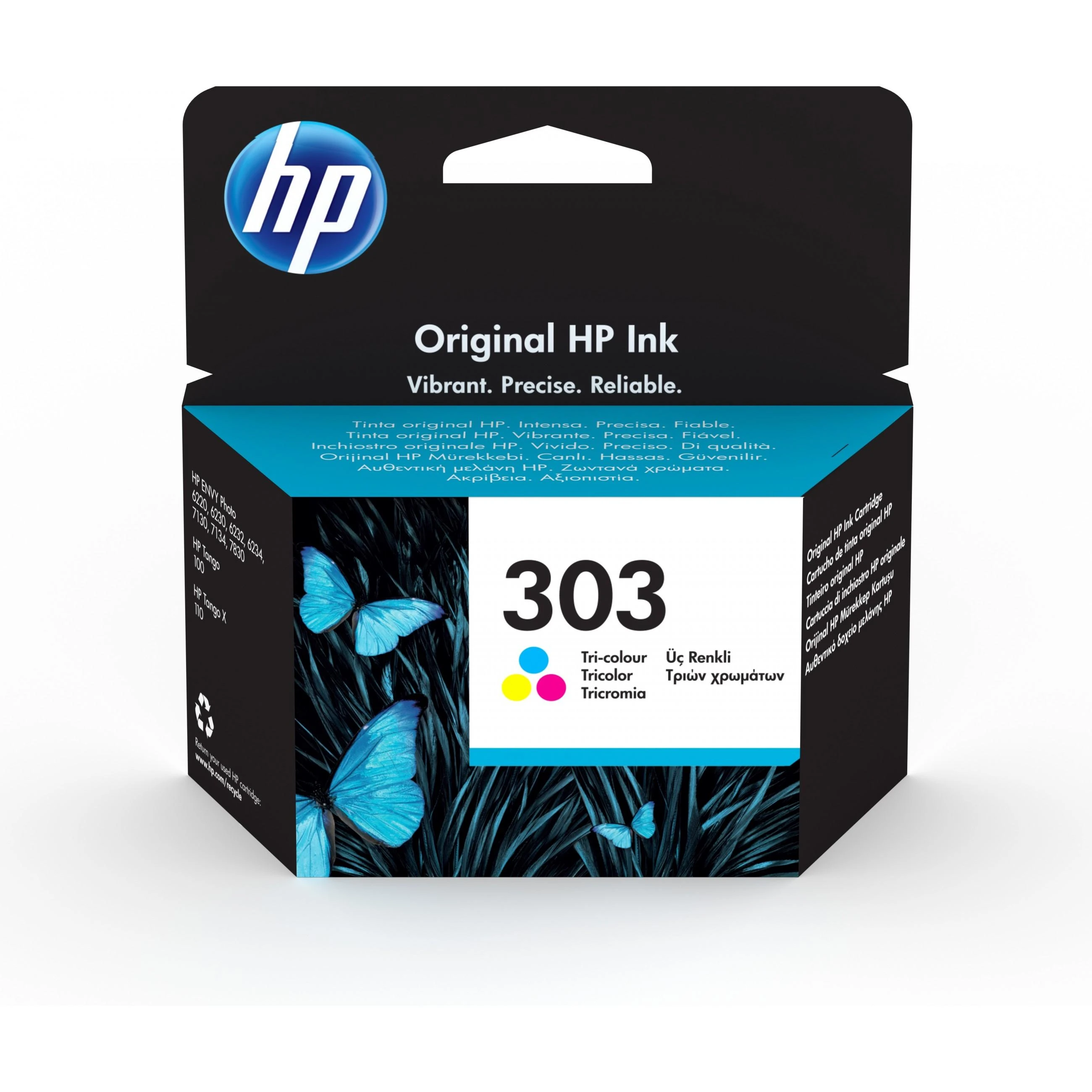 Hewlett Packard (HP) HP 303 trispalvė rašalo kasetė