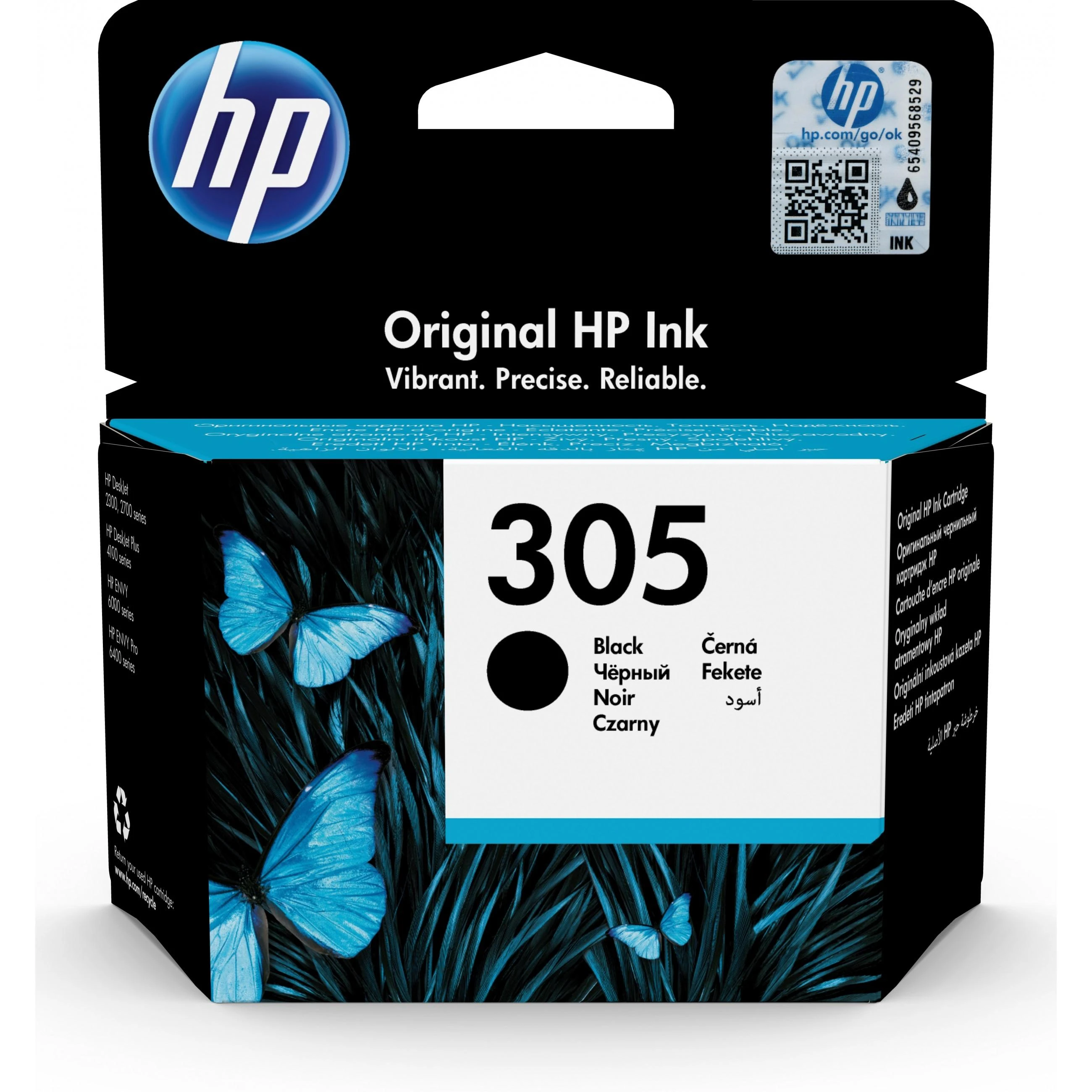 Hewlett Packard (HP) Originali HP 305 juoda rašalo kasetė
