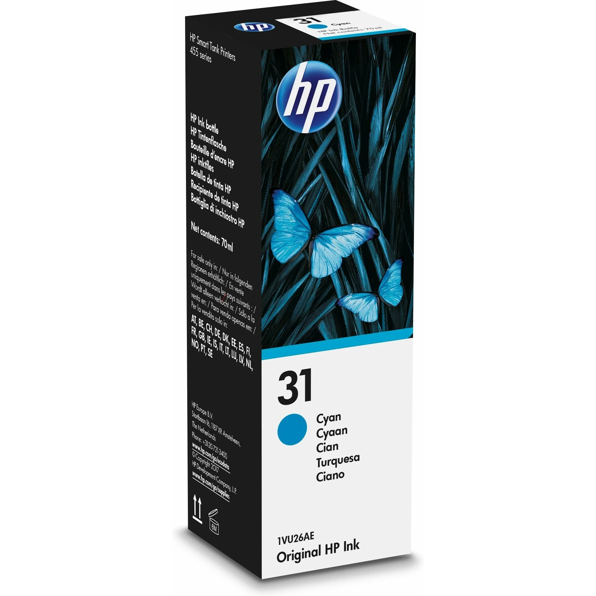 Hewlett Packard (HP) Hewlett-Packard 31 (1VU26AE), Mėlyna kasetė