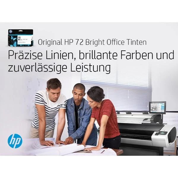 Hewlett Packard (HP) Hp 72 ink juodas matte Vivera 130ml DesignJet T1100 T610 T620 T770 T1200