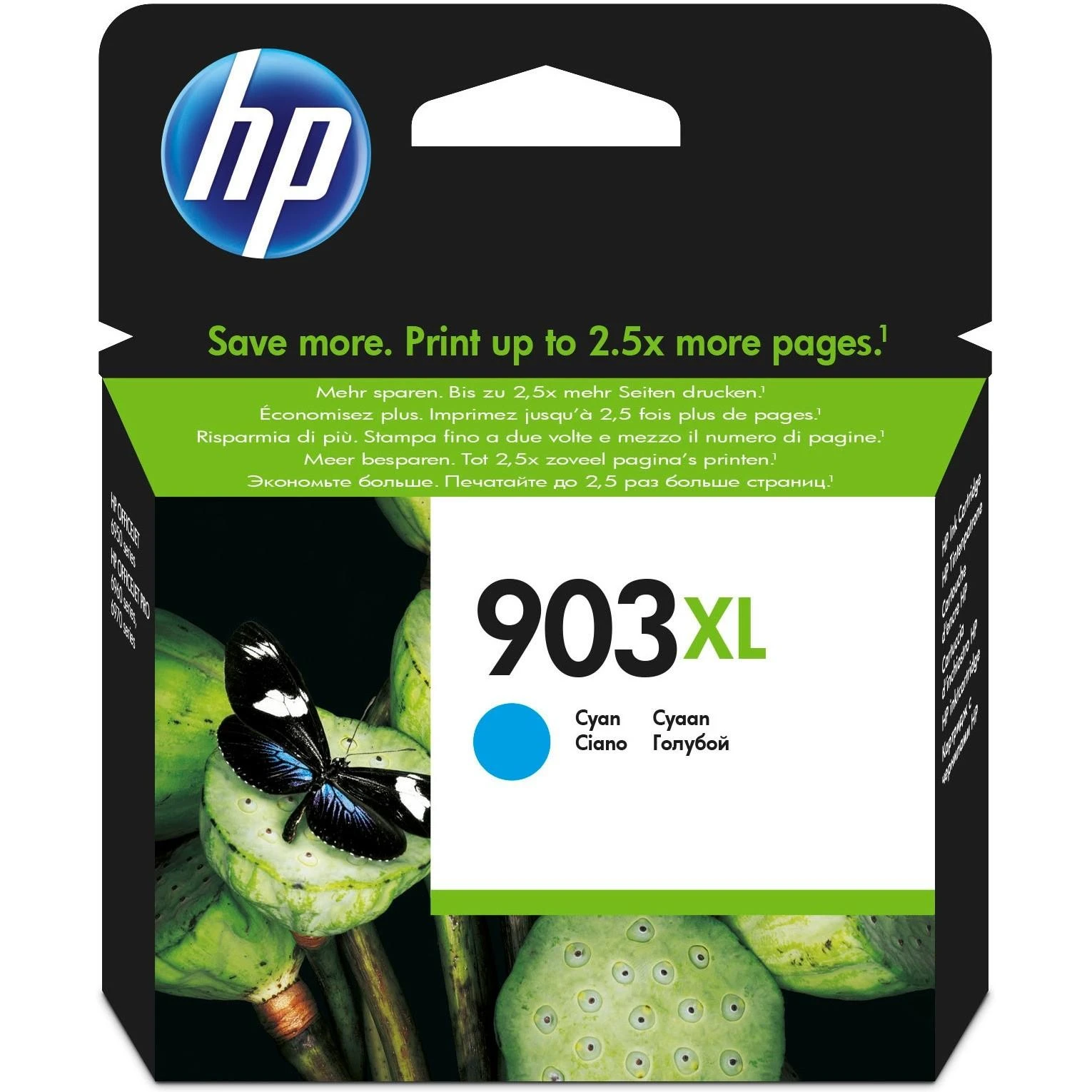 Hewlett Packard (HP) HP 903XL rašalo kasetė, žalsvai mėlyna, didelės talpos