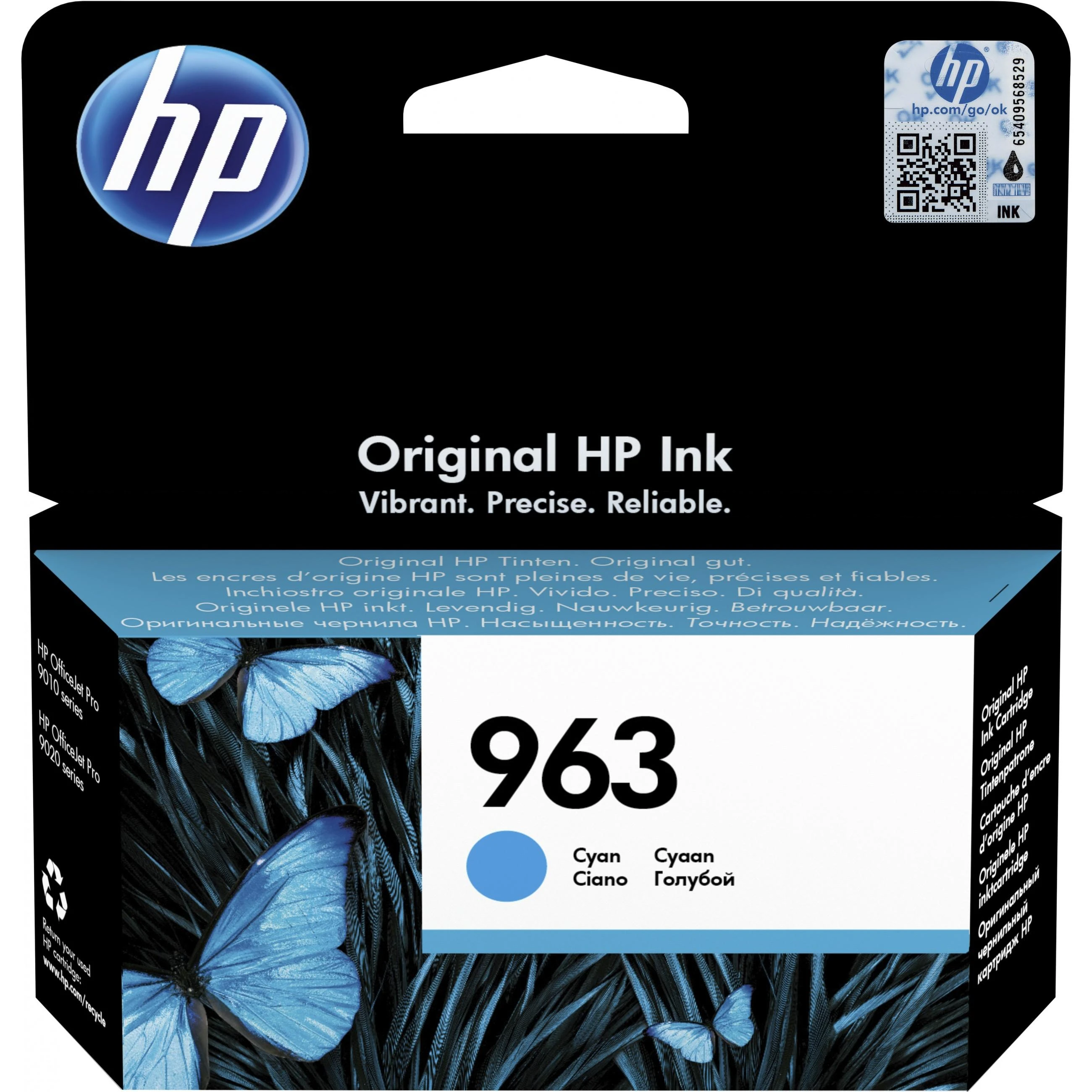 Hewlett Packard (HP) HP 963 (3JA23AE) Rašalinė kasetė, Žydra