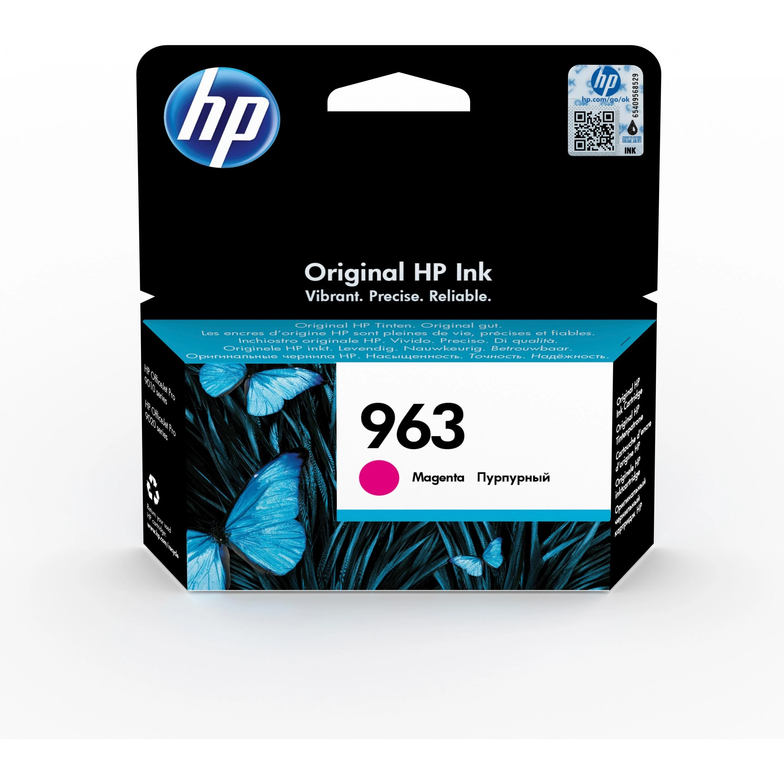 Hewlett Packard (HP) Originali HP 963 Magenta rašalo kasetė