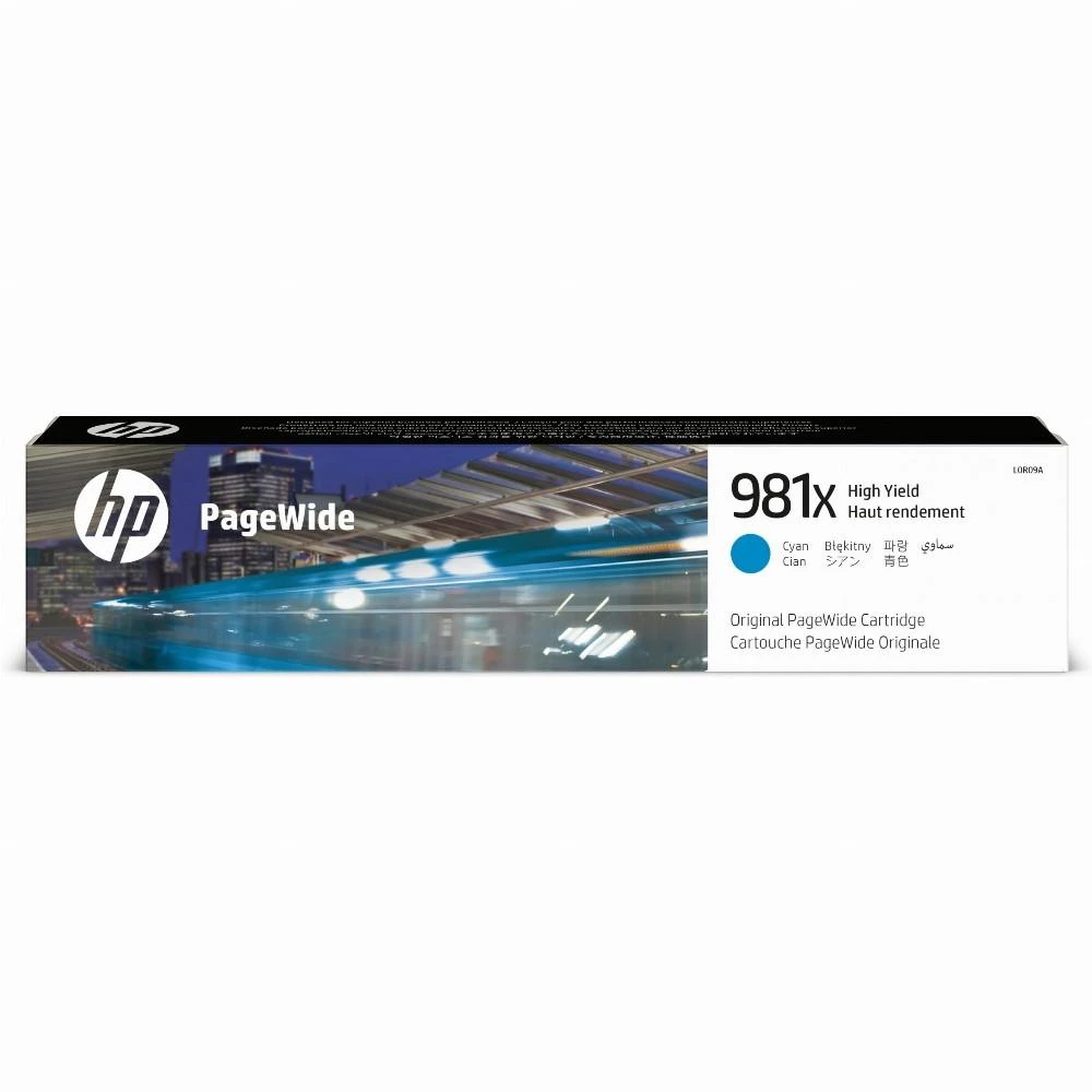 Hewlett Packard (HP) HP 981X didelės našumo žalsvai mėlyna originali kasetė plataus puslapio (10 000 puslapių)