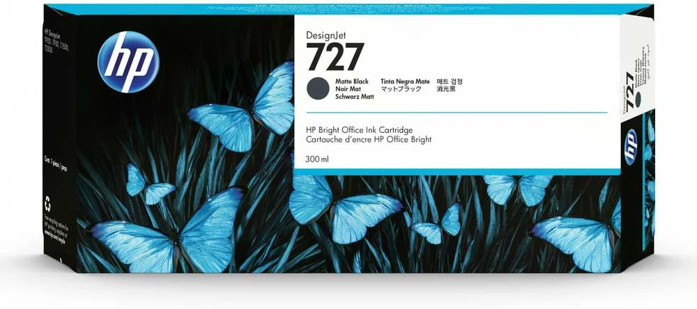 Hewlett Packard (HP) HP No.727 (C1Q12A), matinė juoda kasetė