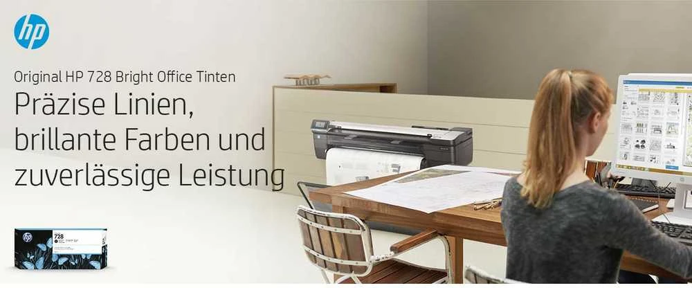 Hewlett Packard (HP) HP 728 130 ml žydros spalvos rašalo kasetė
