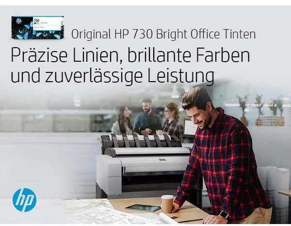 Hewlett Packard (HP) HP 730 300 ml žydros spalvos rašalo kasetė
