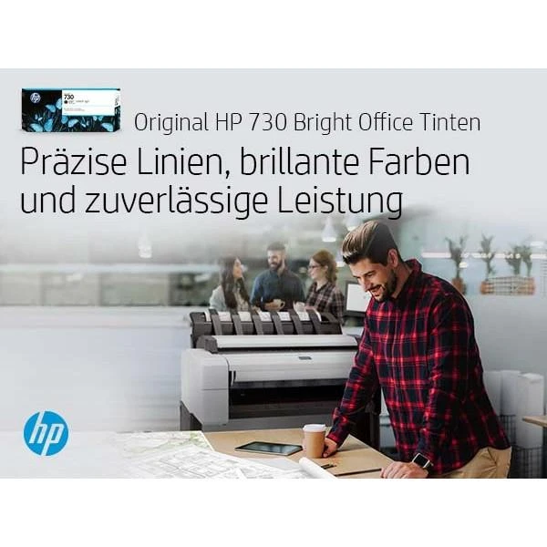 Hewlett Packard (HP) HP 730 300 ml pilkos spalvos rašalo kasetė