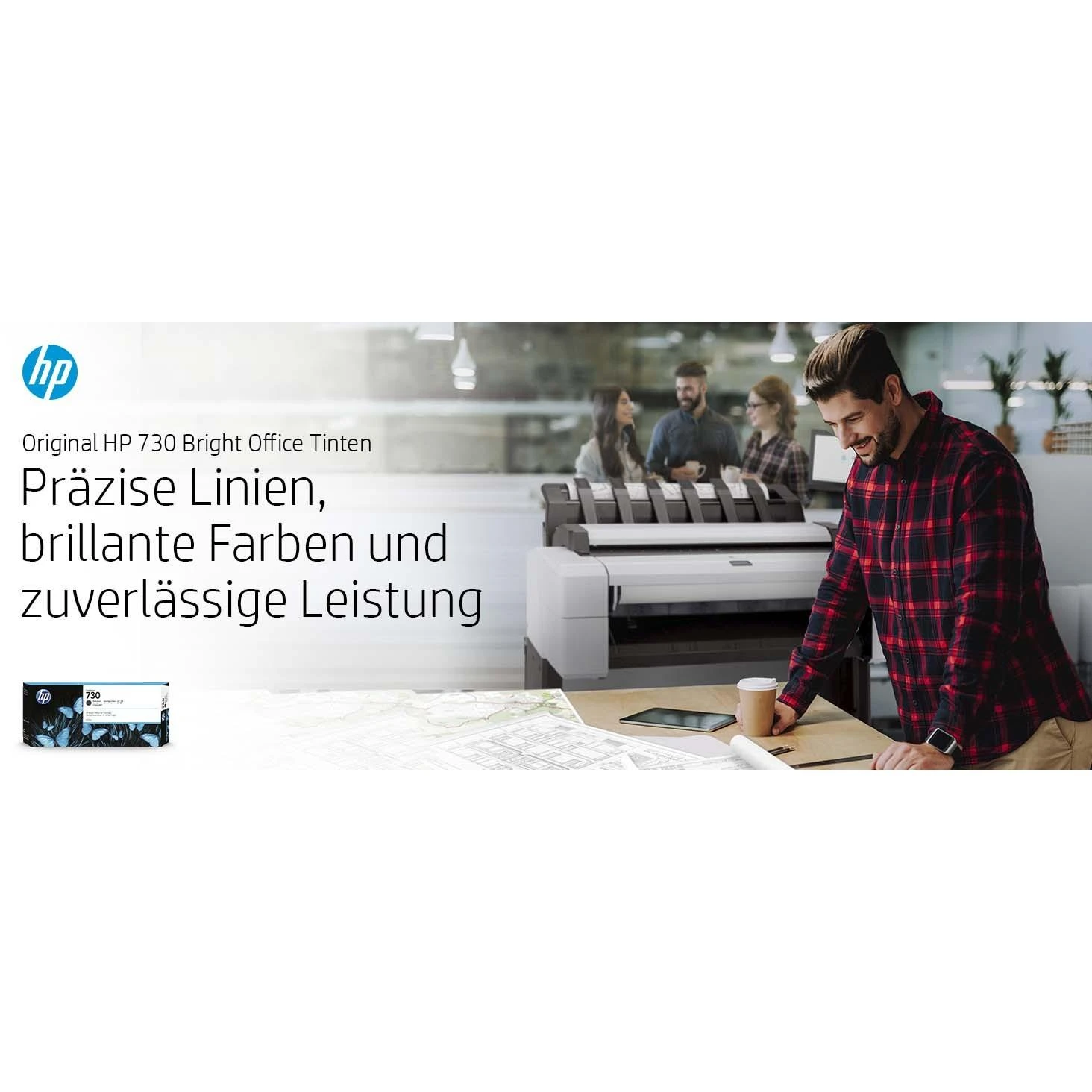 Hewlett Packard (HP) HP 730 300 ml pilkos spalvos rašalo kasetė