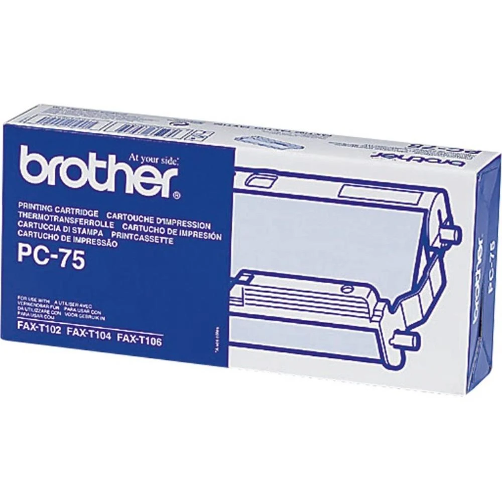 Brother PC-75 fakso reikmuo 144 puslapiai Juoda Fakso kasetė + juosta 1 vnt
