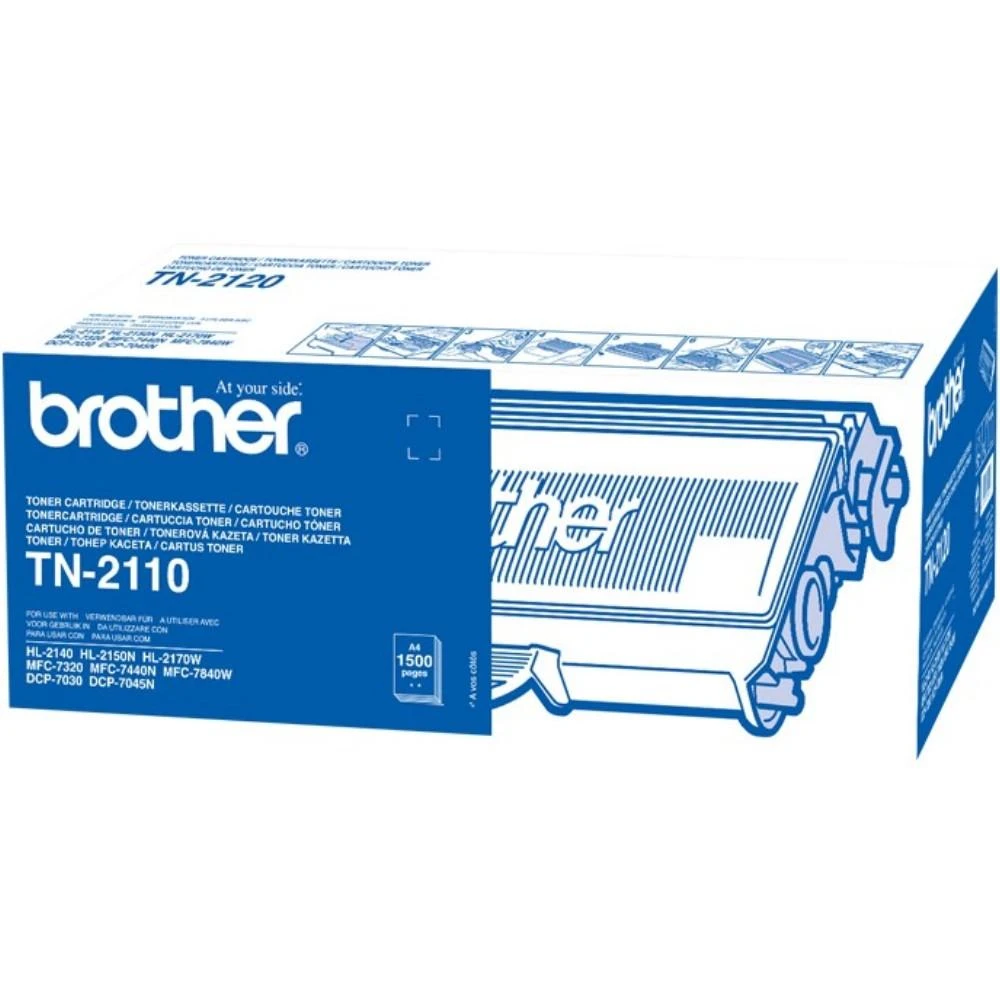 Brother TN-2110 Toneris Cartridge, Juodas