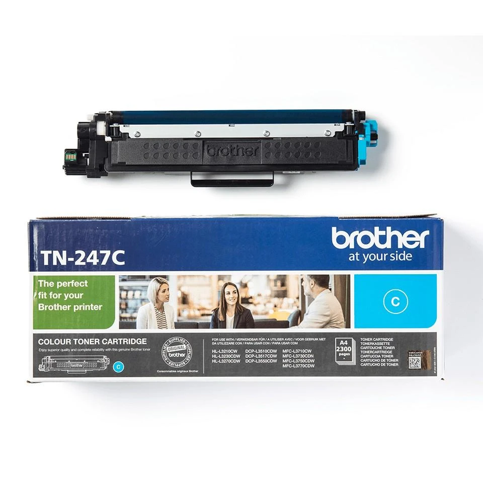 BROTHER TN-247C žydro spalvos tonerio kasetė, 2300 puslapių