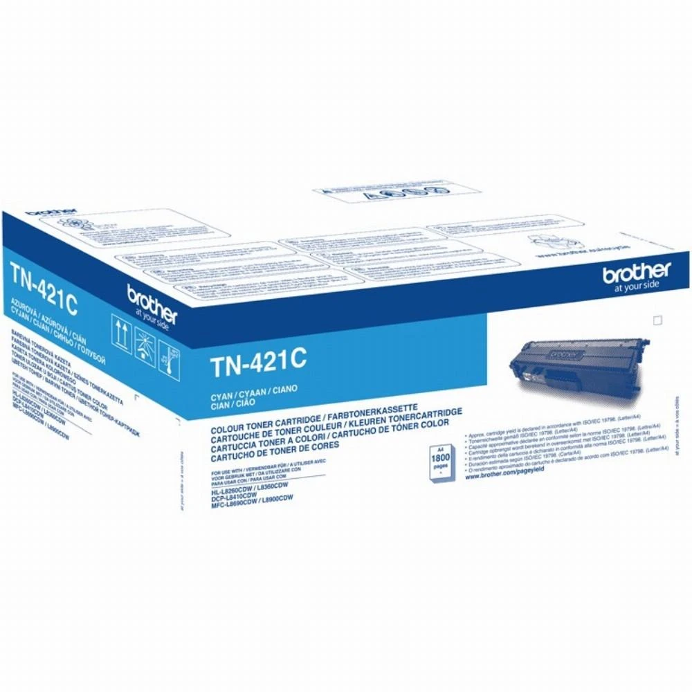 BROTHER TN-421C CYAN TONER, 1,800P