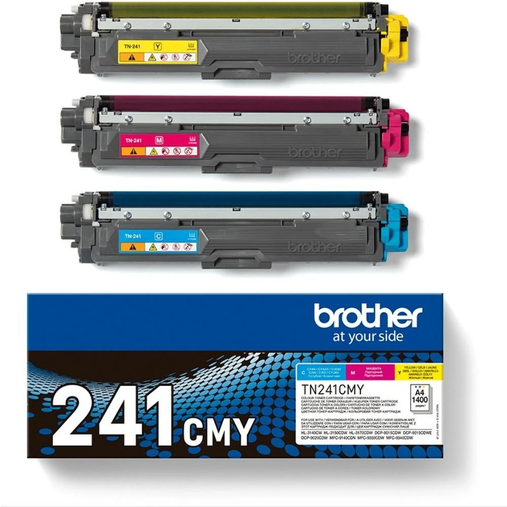 Brother TN241CMY | Toneris Multipack | Cyan, Magenta, Geltona