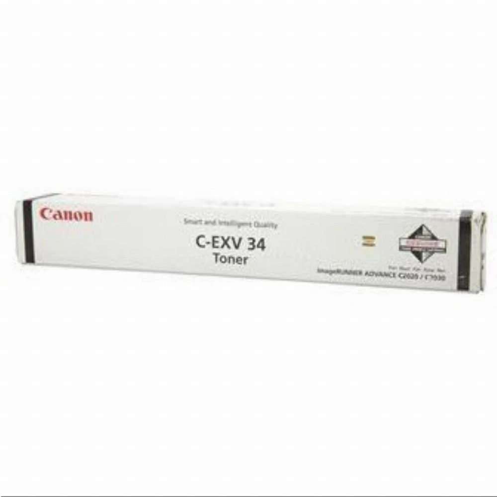 Dažomieji milteliai CANON C-EXV34Bk, Juoda