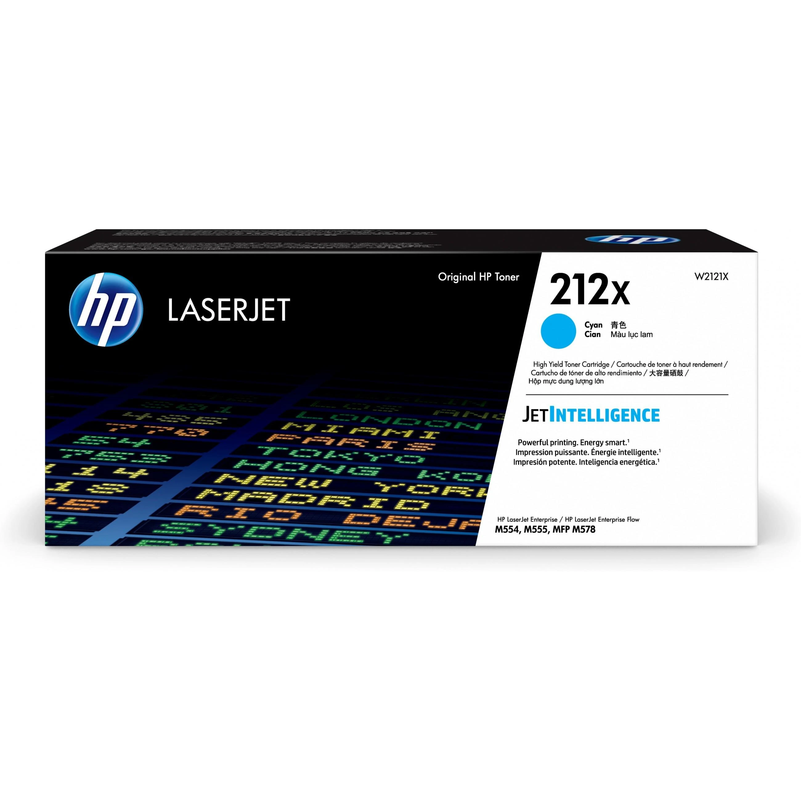 Hewlett Packard (HP) Hewlett-Packard 212X W2121X, mėlyna kasetė