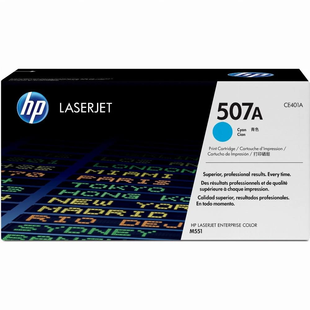 Hewlett Packard (HP) HP 507A kasetė, žydra, didelės talpos