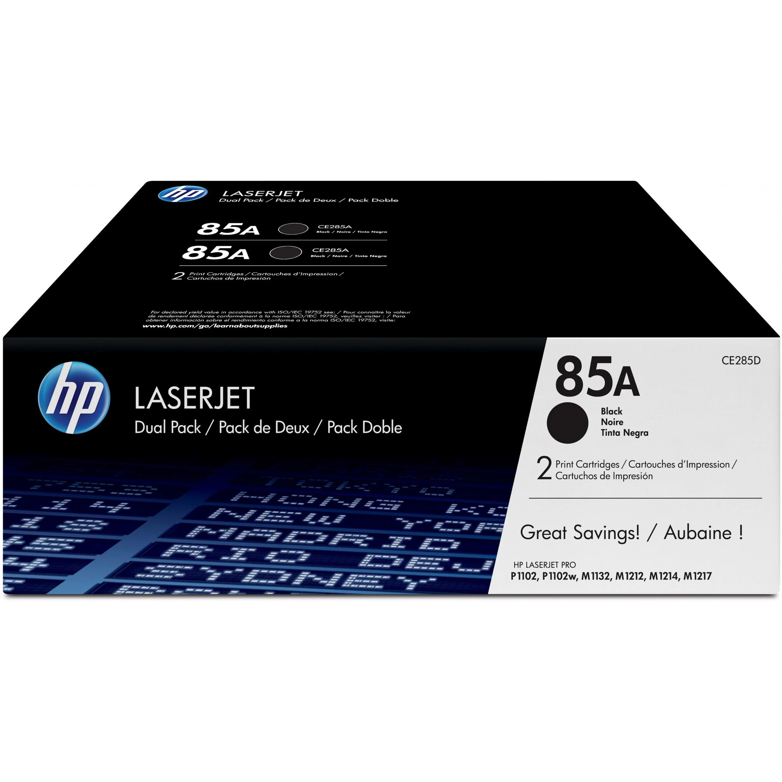 Hewlett Packard (HP) HP Toneris Juodas 85A for LaserJet P1102,P1102w,doublepack (2x1.600 pages)