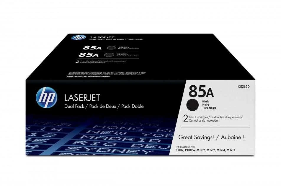HP Toneris Juodas 85A for LaserJet P1102,P1102w,doublepack (2x1.600 pages)  | Varle.lt