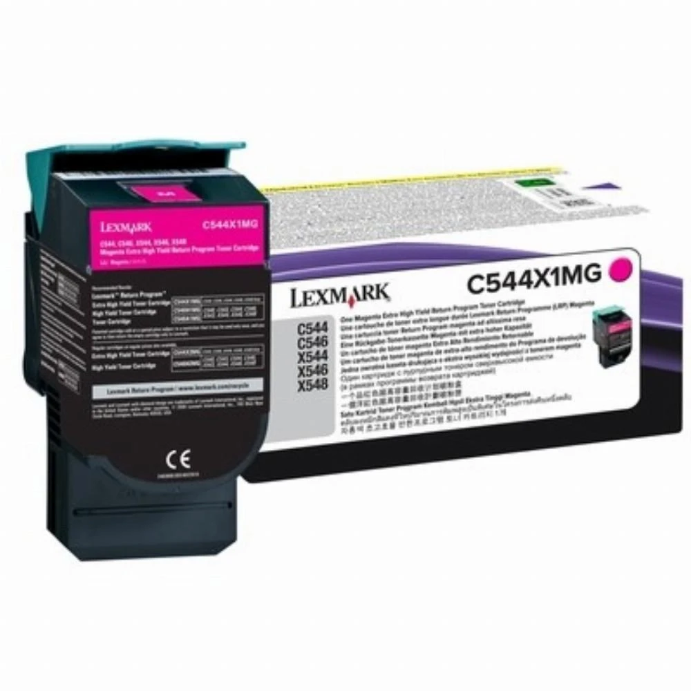 „Lexmark“ kasetės purpurinė (C544X1MG) grąžinimas