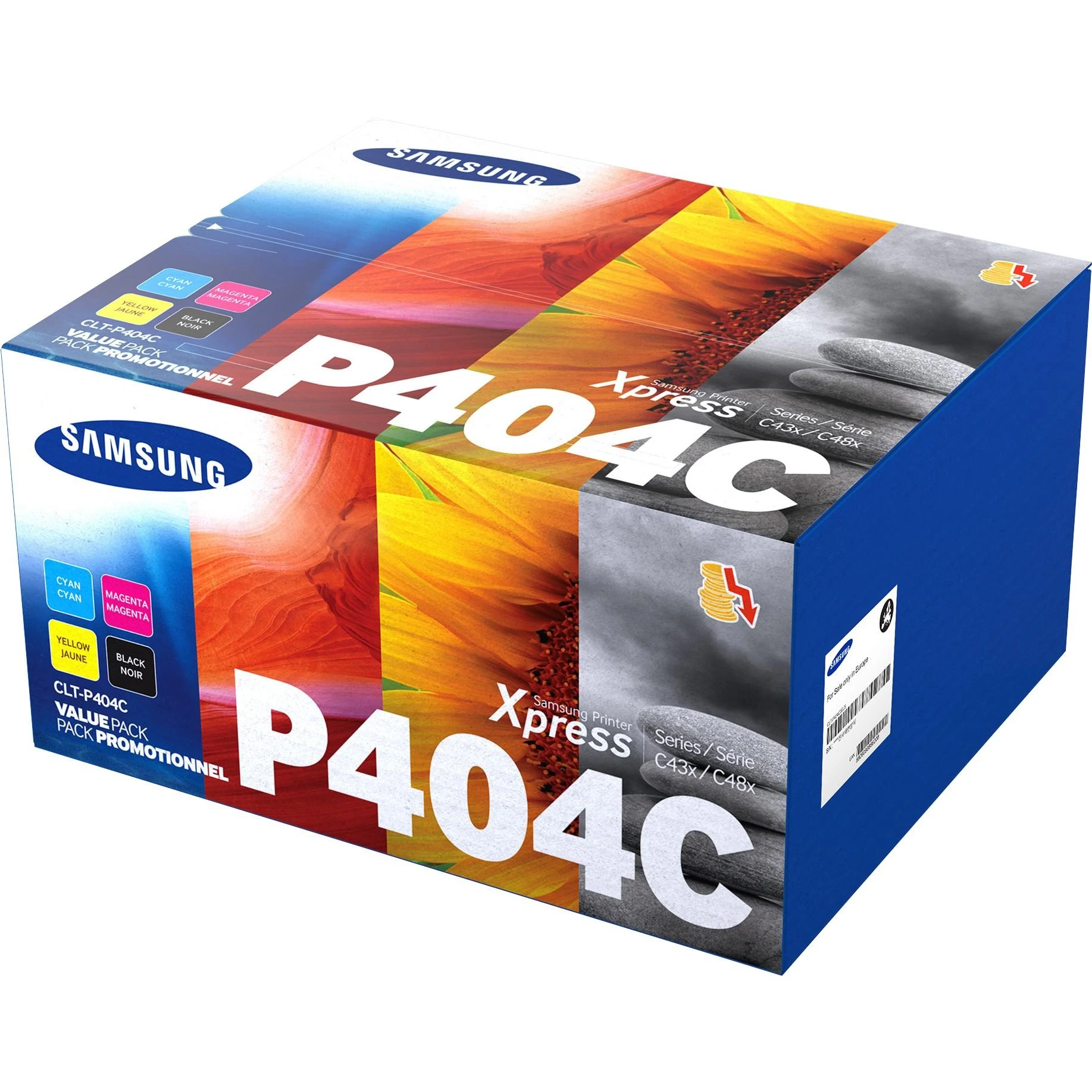 Hewlett Packard (HP) SAMSUNG CLT-P404C 4 vnt. CYMK dažų dėžė