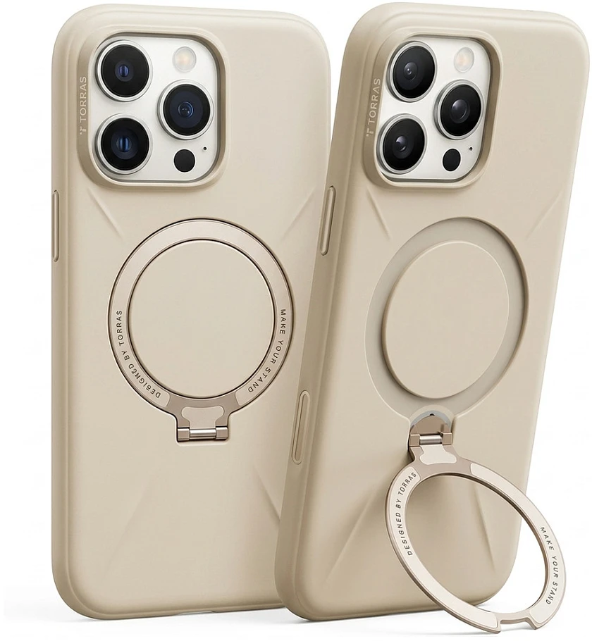 Dėklas Torras Ostand Pro, juodos spalvos – iPhone 17 Pro