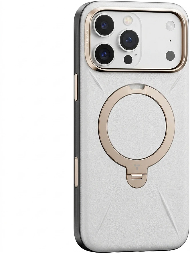 Dėklas Torras Ostand Q3 Vegskin, obsidianinė juoda - iPhone 17 Pro