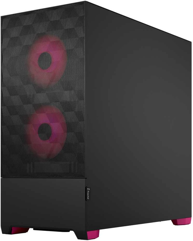 Fractal Design | Pop Air RGB | Šoninis langelis | ATX, mATX, Mini ITX | ATX | „Magenta Core TG Clear Tint“