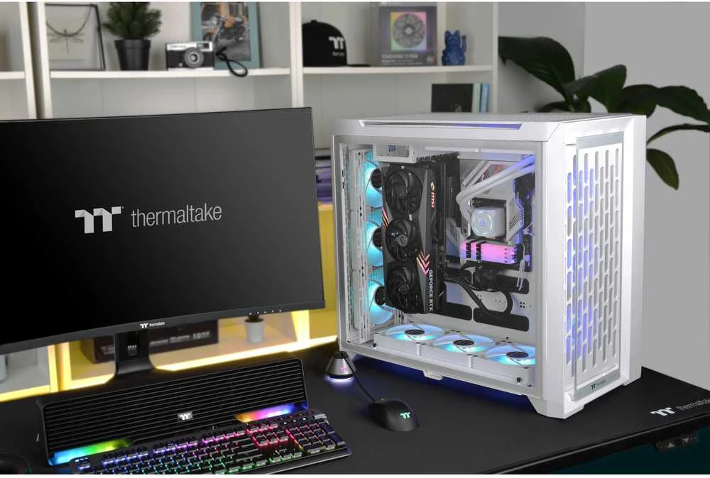 Kompiuterio korpusas Thermaltake CTE C750 TG ARGB, Baltas
