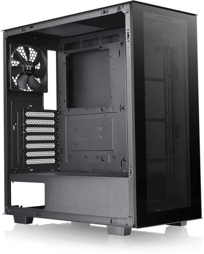 Thermaltake Divider 300 grūdinto stiklo dėklas - Juoda