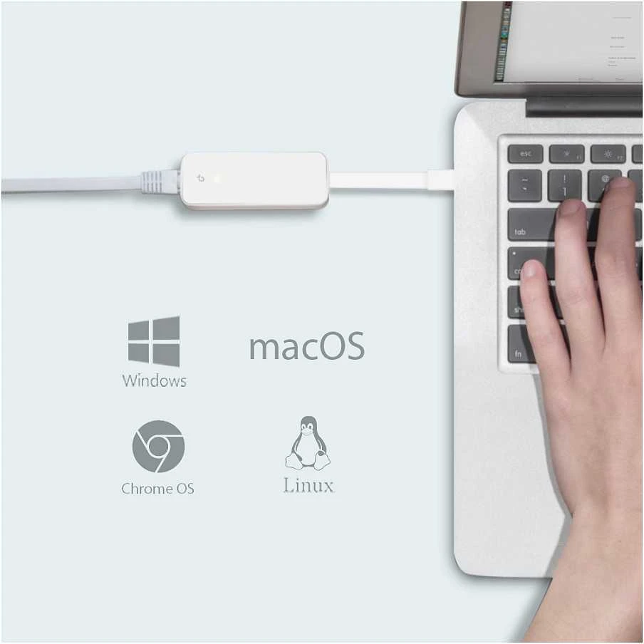 TP-LINK | USB 3.0 C tipo į gigabito Ethernet tinklo adapteris su 3 prievadų USB 3.0 A tipo šakotuvu | UE330C