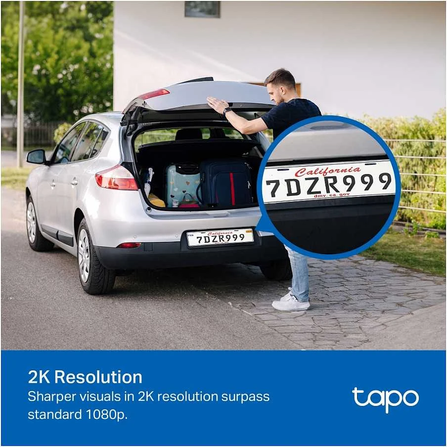 TP-LINK Camera Tapo TC41 Wi-Fi Pan/Tilt lauko apsaugos kamera 2K Baltas EU