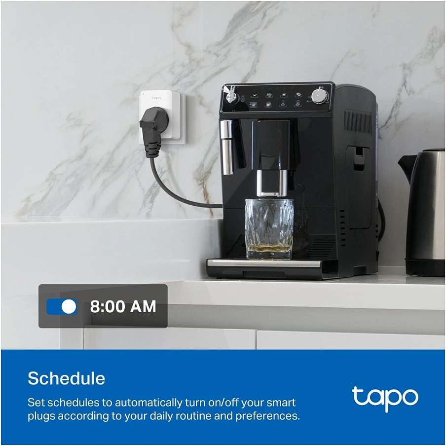 TP-LINK | Mini Smart Wi-Fi Socket | Tapo P110 | Baltas